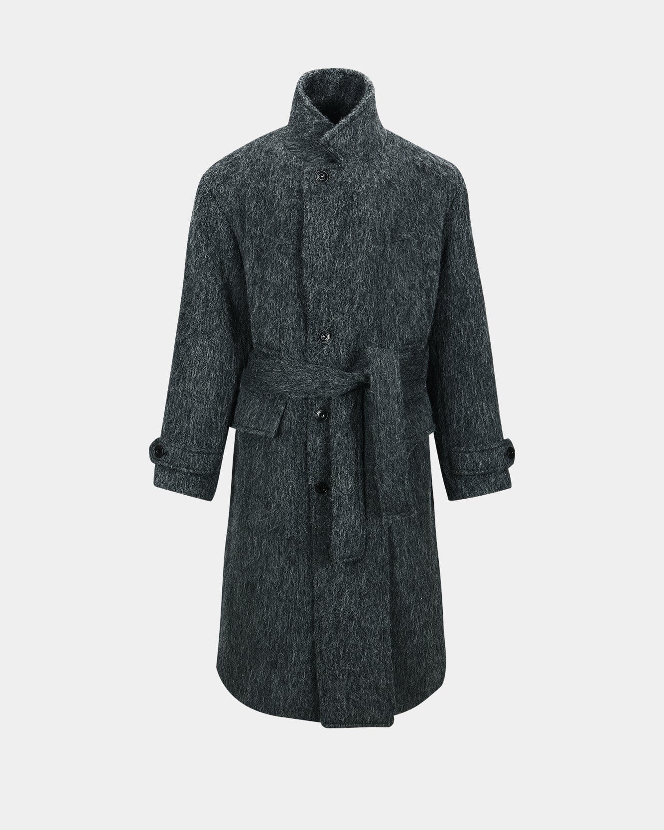 기타 MATTIA SHAGGY WOOL ROBE COAT awa715m(GREY)