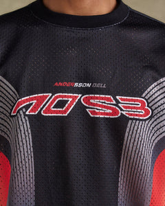 기타 MESH RACING L/S T-SHIRTS atb1296m(BLACK/RED)