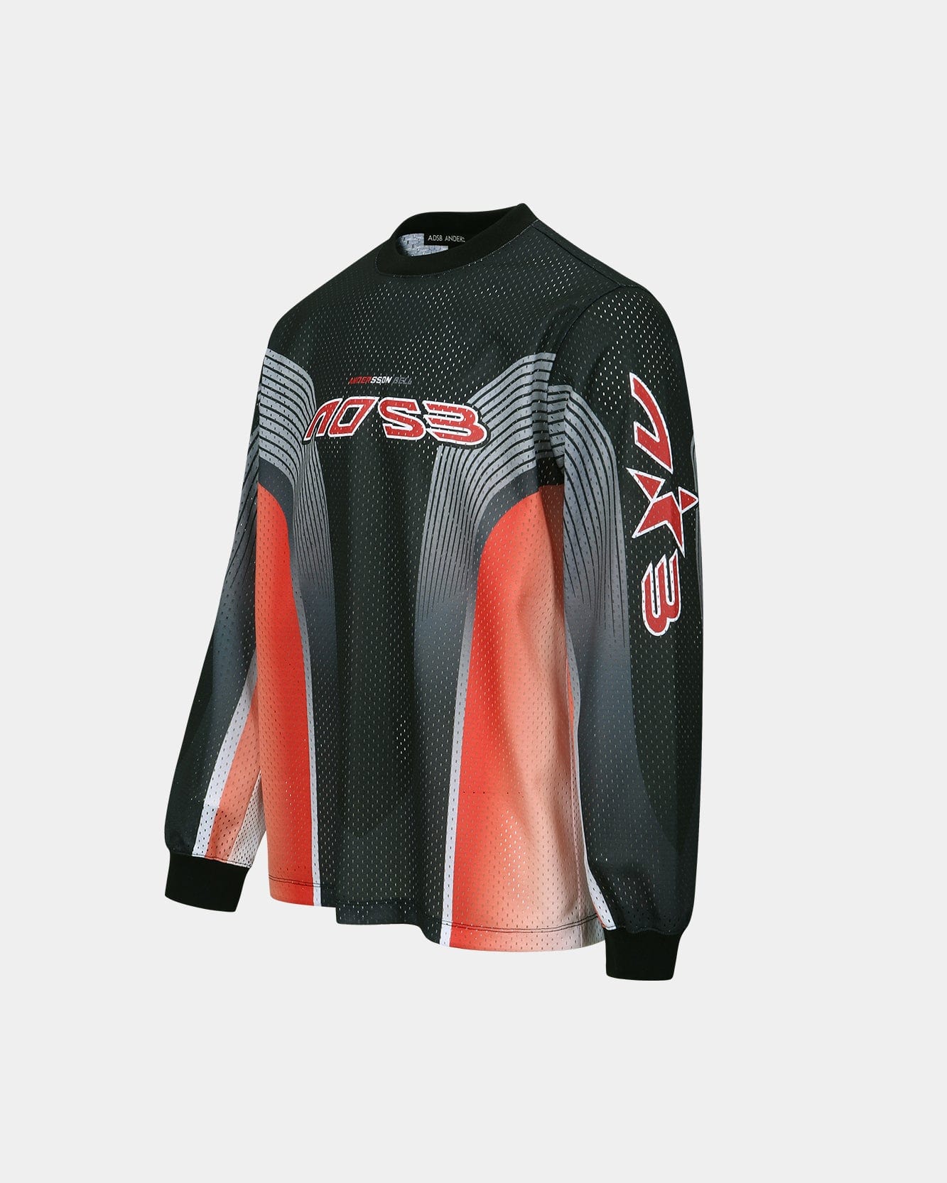 기타 MESH RACING L/S T-SHIRTS atb1296m(BLACK/RED)