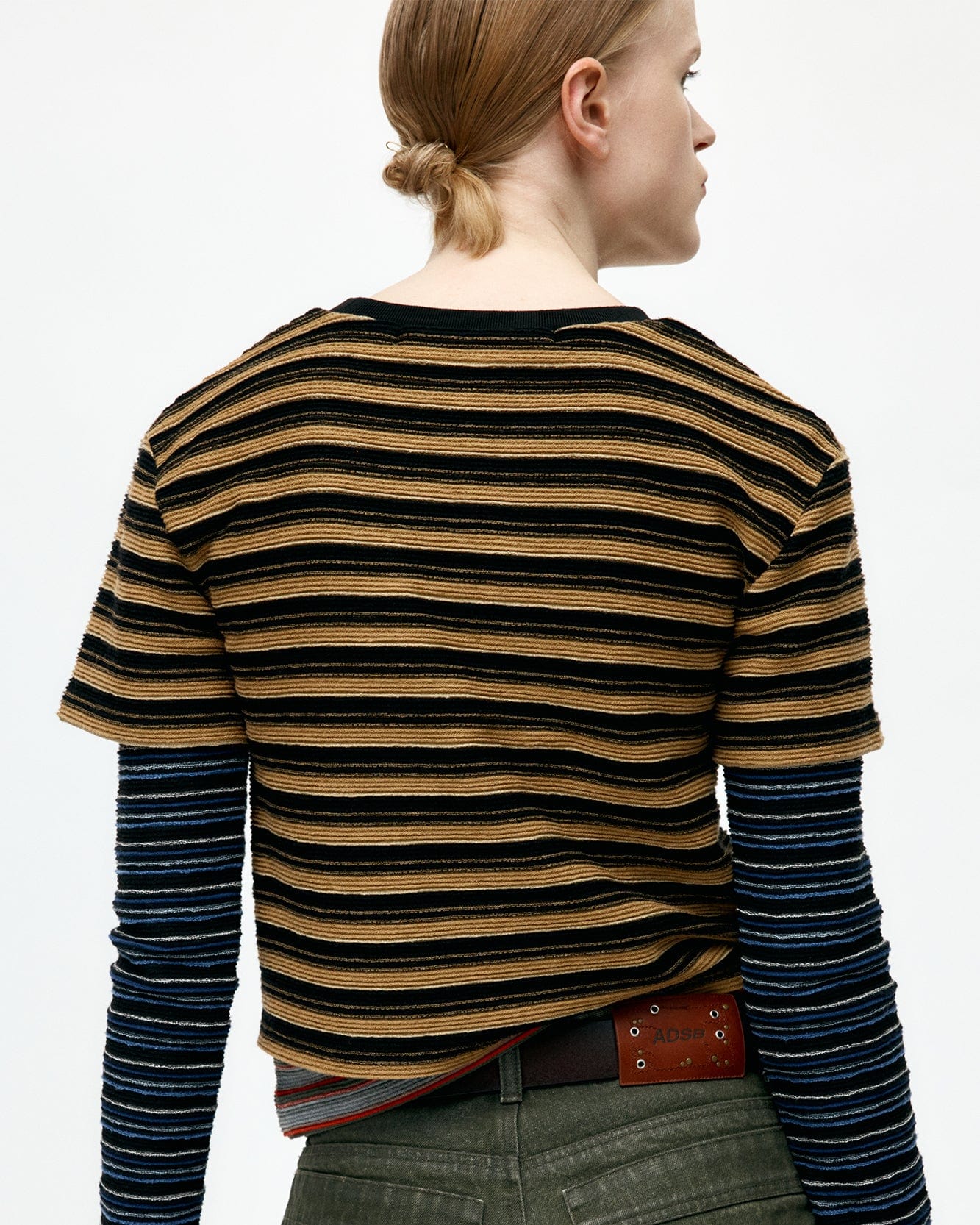 기타 MULTI STRIPE LS T-SHIRTS atb1353w(MULTI)
