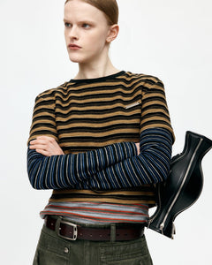 기타 MULTI STRIPE LS T-SHIRTS atb1353w(MULTI)