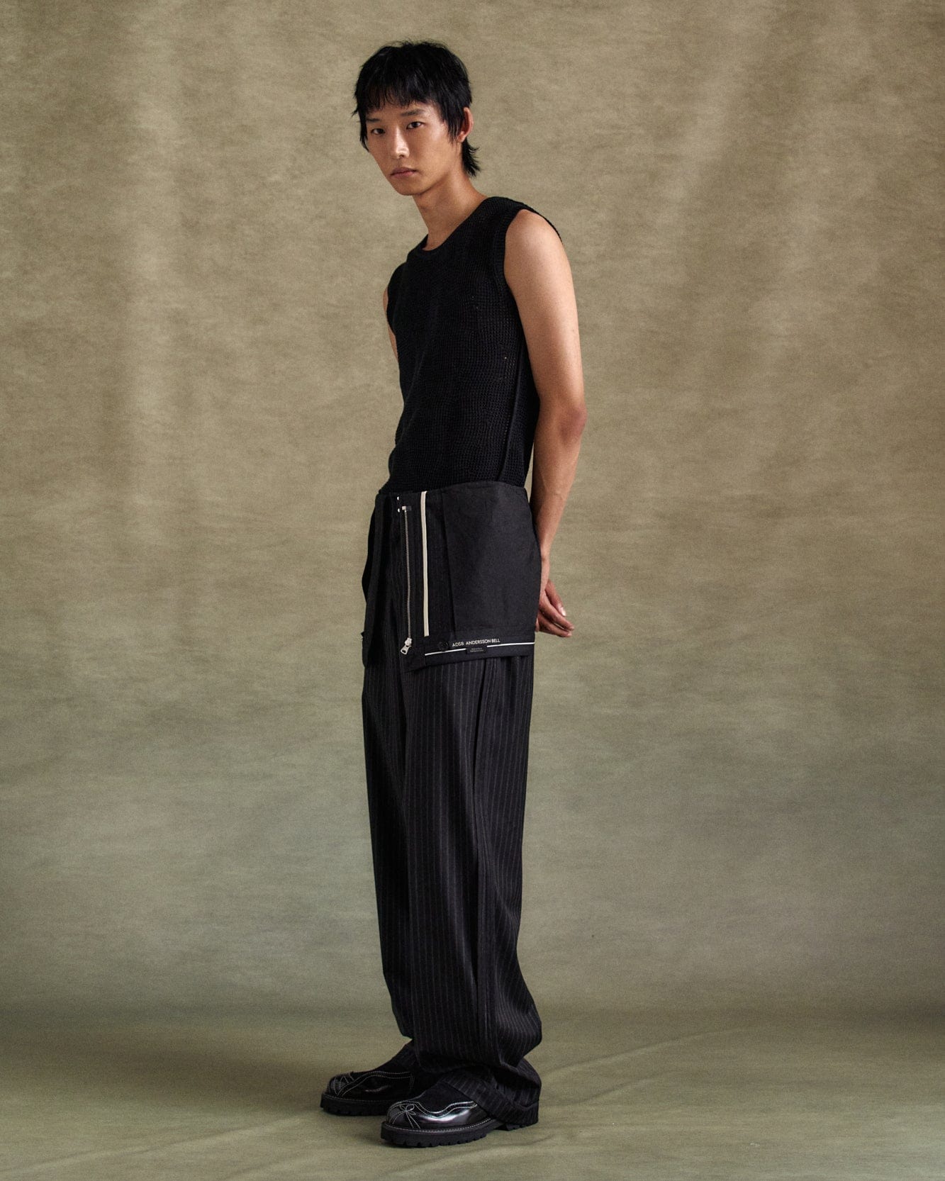 기타 NET DAMAGED SLEEVELESS atb1328m(BLACK)