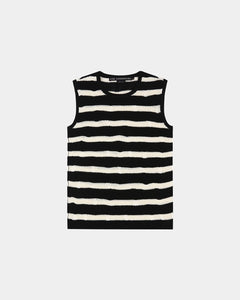 기타 NET DAMAGED SLEEVELESS atb1328m(BLACK/ECRU)
