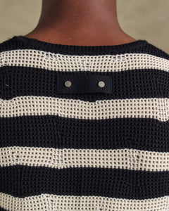기타 NET DAMAGED SLEEVELESS atb1328m(BLACK/ECRU)