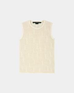 기타 NET DAMAGED SLEEVELESS atb1328m(ECRU)