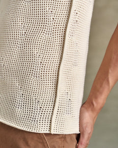 기타 NET DAMAGED SLEEVELESS atb1328m(ECRU)