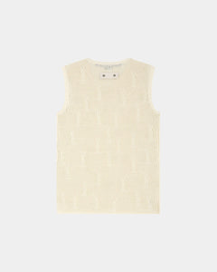 기타 NET DAMAGED SLEEVELESS atb1328m(ECRU)