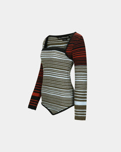 기타 NORA MULTI STRIPE BOLERO TOP atb1357w(MULTI)