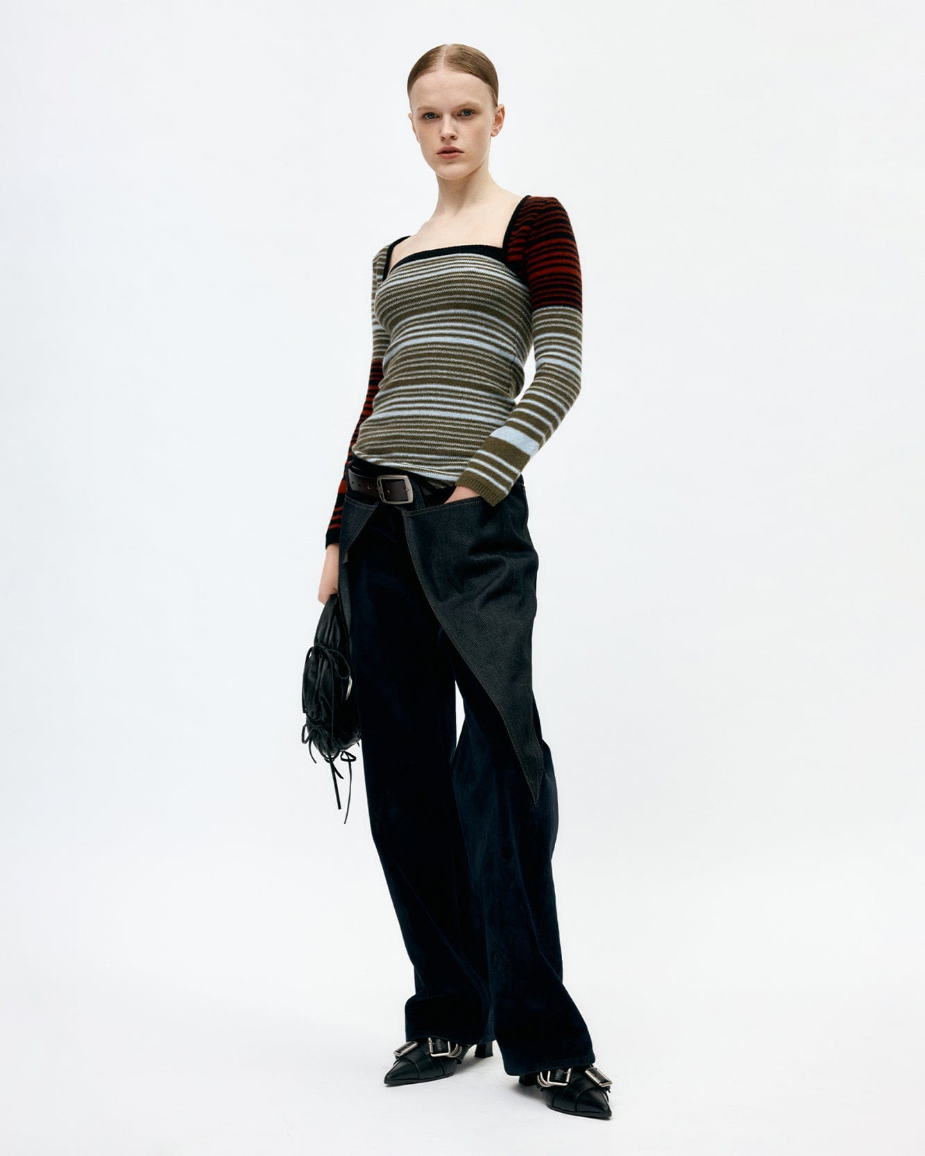 기타 NORA MULTI STRIPE BOLERO TOP atb1357w(MULTI)