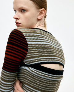 기타 NORA MULTI STRIPE BOLERO TOP atb1357w(MULTI)