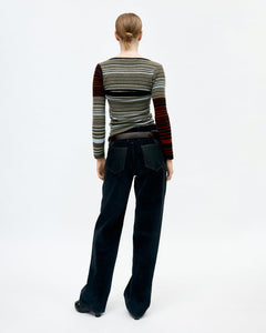 기타 NORA MULTI STRIPE BOLERO TOP atb1357w(MULTI)