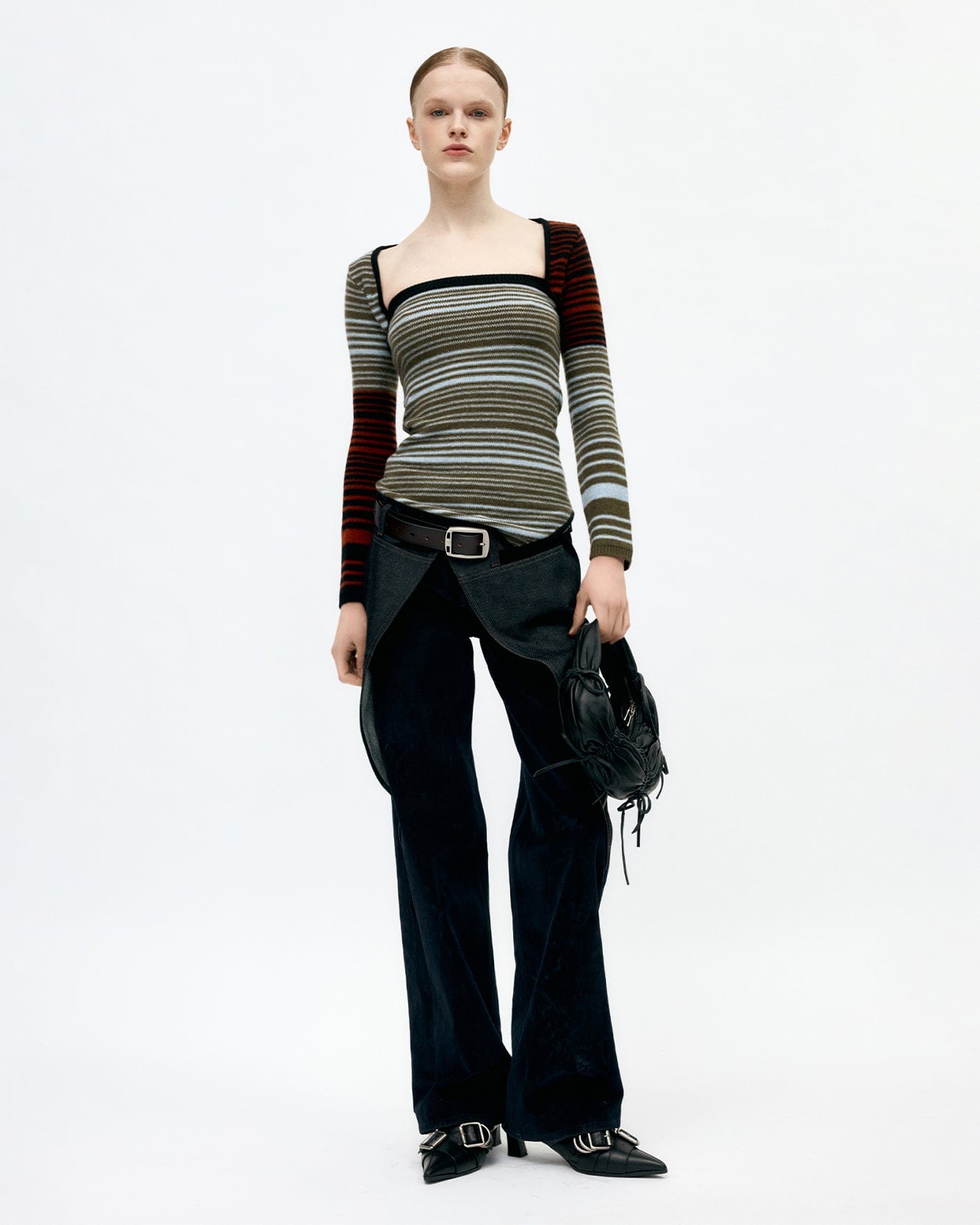 기타 NORA MULTI STRIPE BOLERO TOP atb1357w(MULTI)