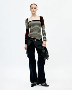 기타 NORA MULTI STRIPE BOLERO TOP atb1357w(MULTI)