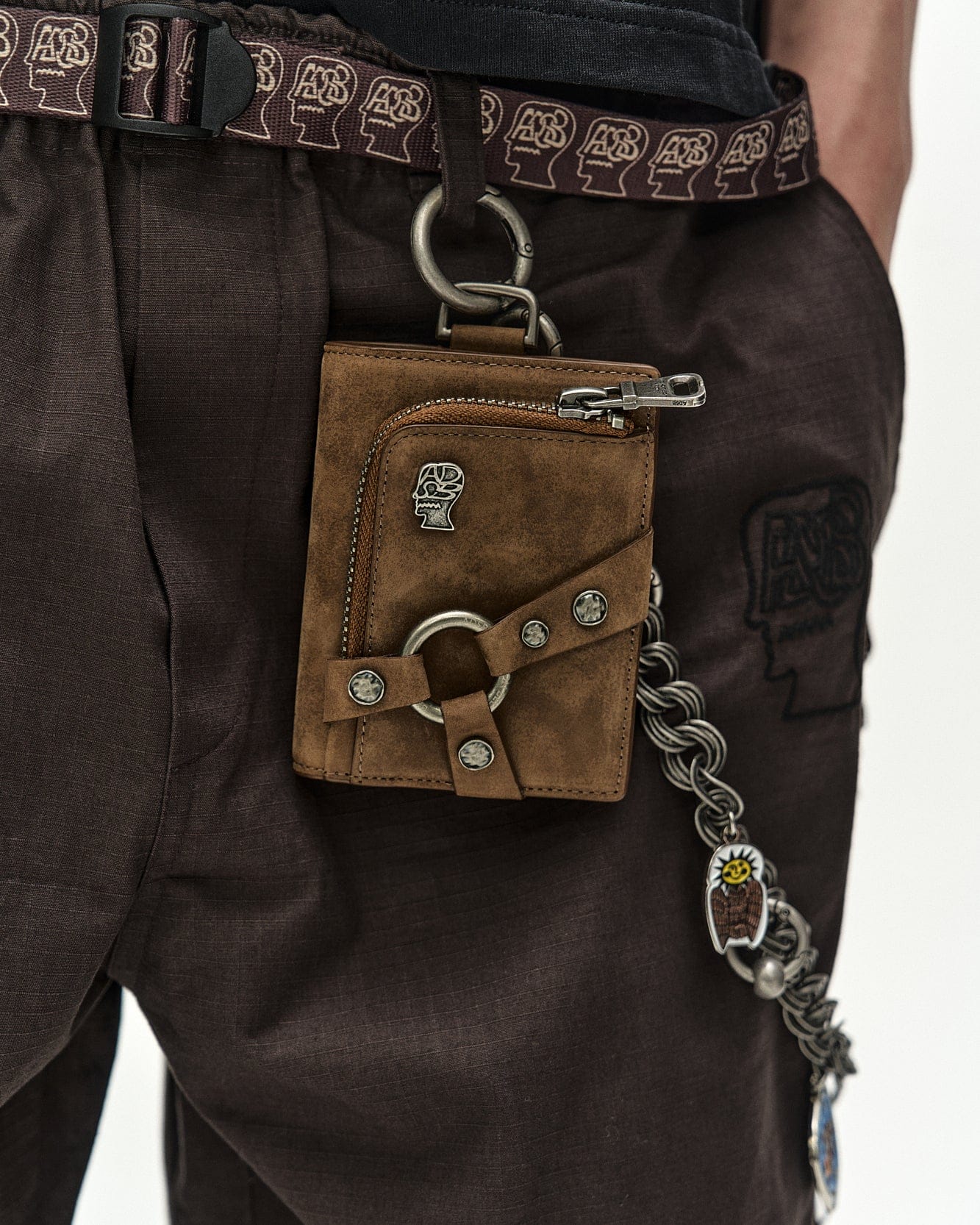 ANDERSSON BELL X BRAIN DEAD KEYCHAIN WALLET aaa544u(TAN