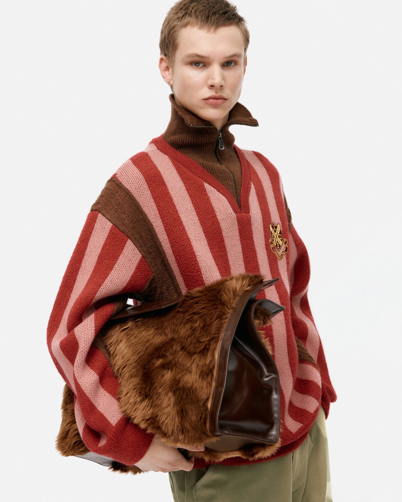 기타 ONE LINUS FUR BAG aaa493u(BROWN)