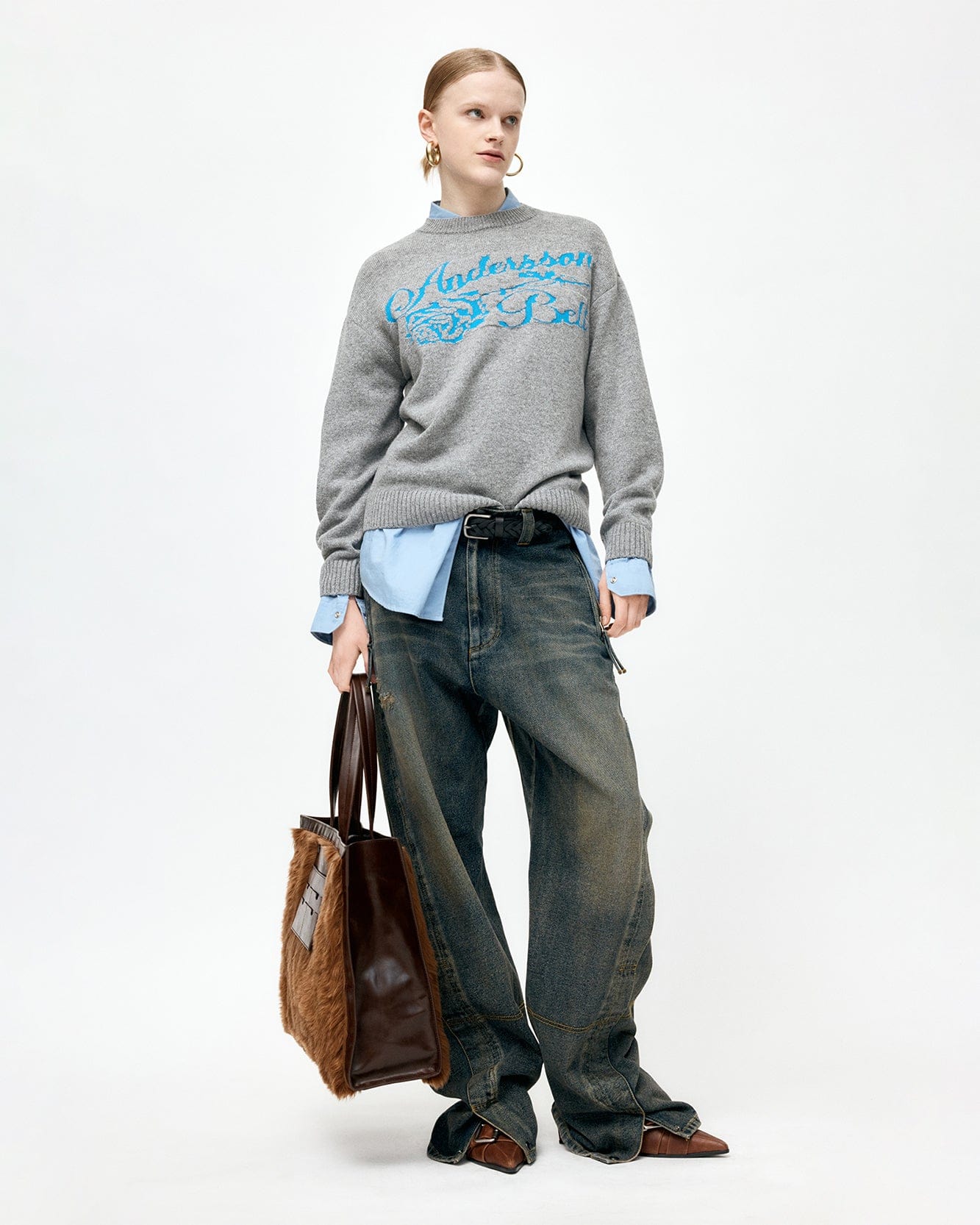 기타 ONE LINUS FUR BAG aaa493u(BROWN)