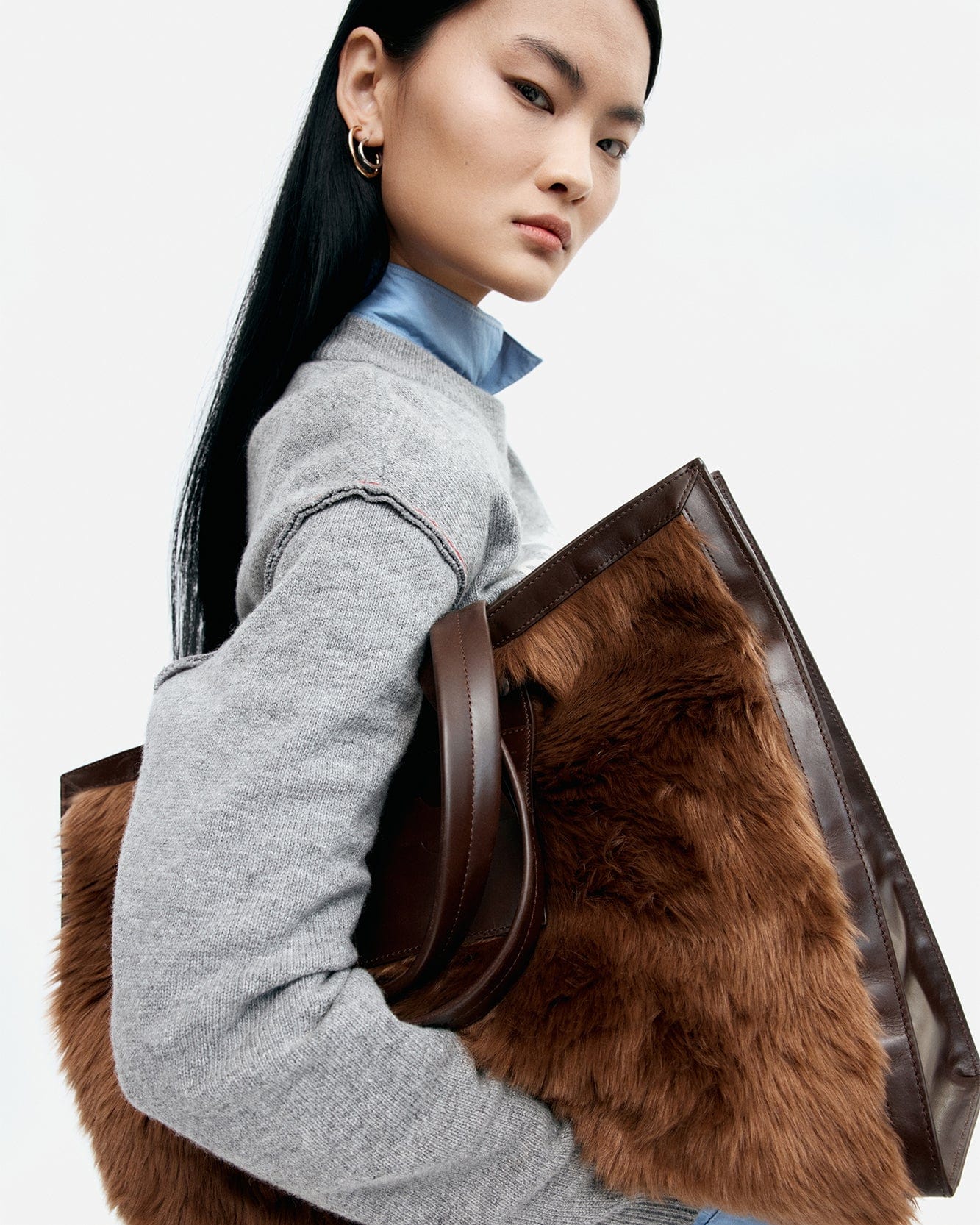 기타 ONE LINUS FUR BAG aaa493u(BROWN)