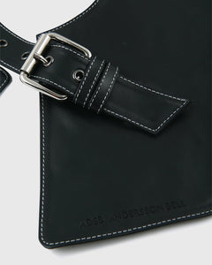 기타 ONE UNISEX LEATHER SLASH SCARF aaa489u(BLACK)