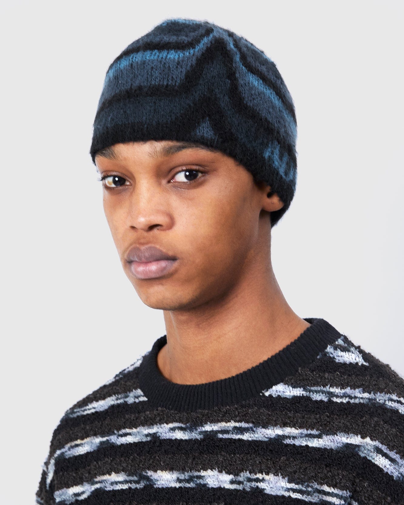 기타 ONE UNISEX PAINT BEANIE aaa499u(BLUE/NAVY)