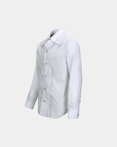 기타 OPEN COLLAR LAYERED SHIRTS atb1341m(WHITE)