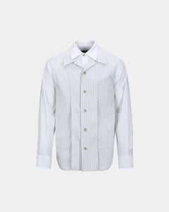 기타 OPEN COLLAR LAYERED SHIRTS atb1341m(WHITE)
