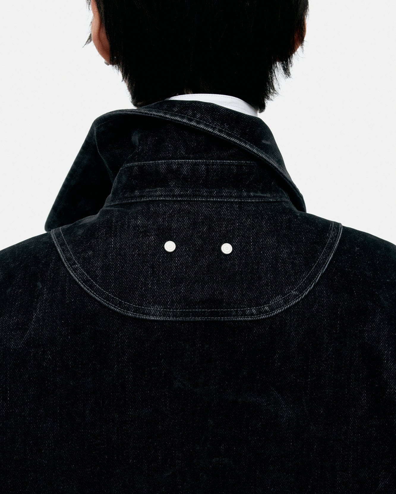 기타 PADDED VELVET DENIM SHIRT atb1374m(BLACK)