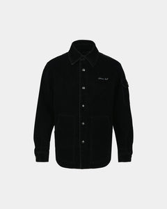 기타 PADDED VELVET DENIM SHIRT atb1374m(BLACK)