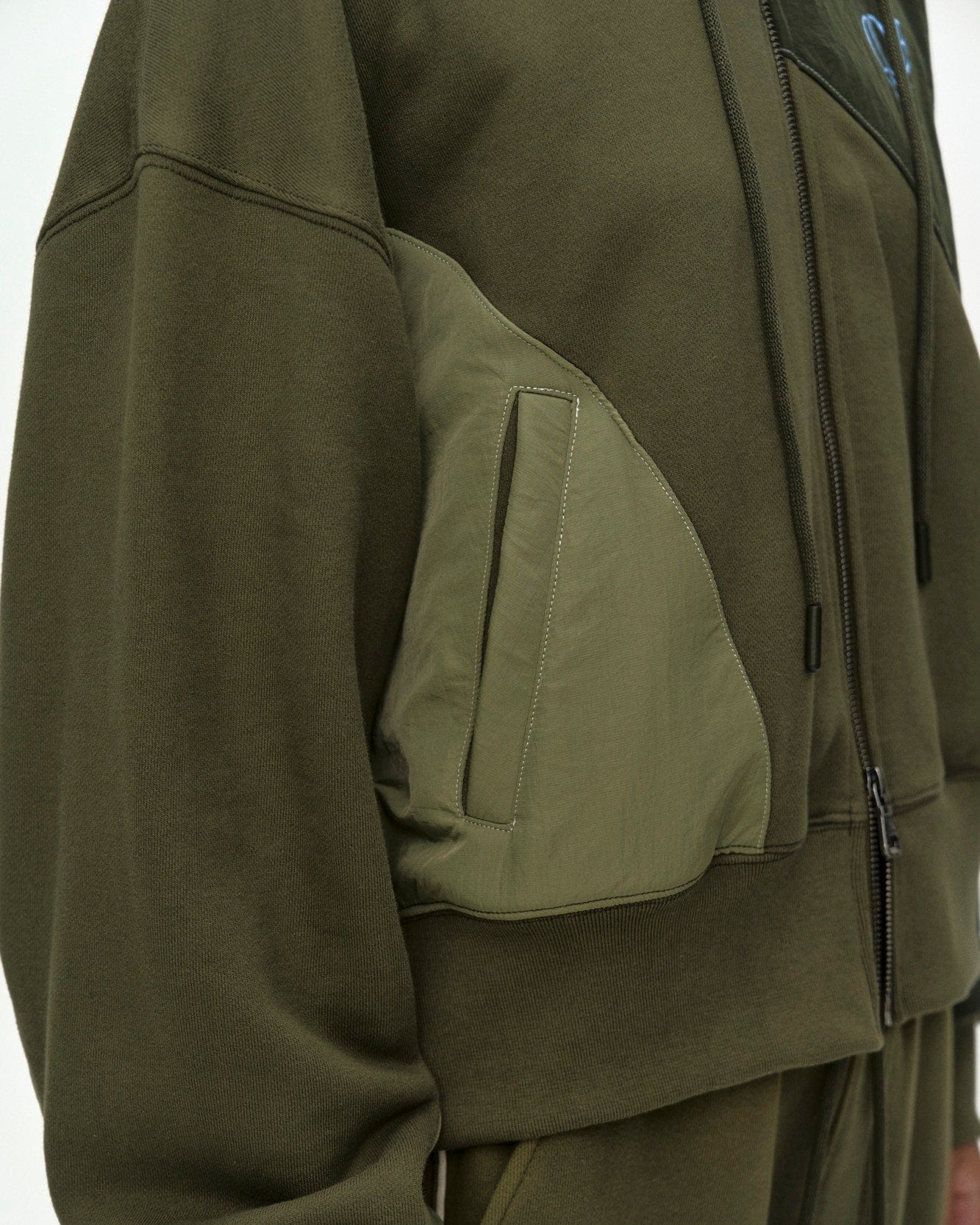 PATCHWORK MA-1 HOODIE ZIP UP atb1507w(KHAKI) – Andersson Bell