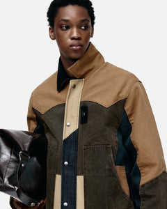 기타 PATCHWORK WASHED JACKET awa716m(MULTI)