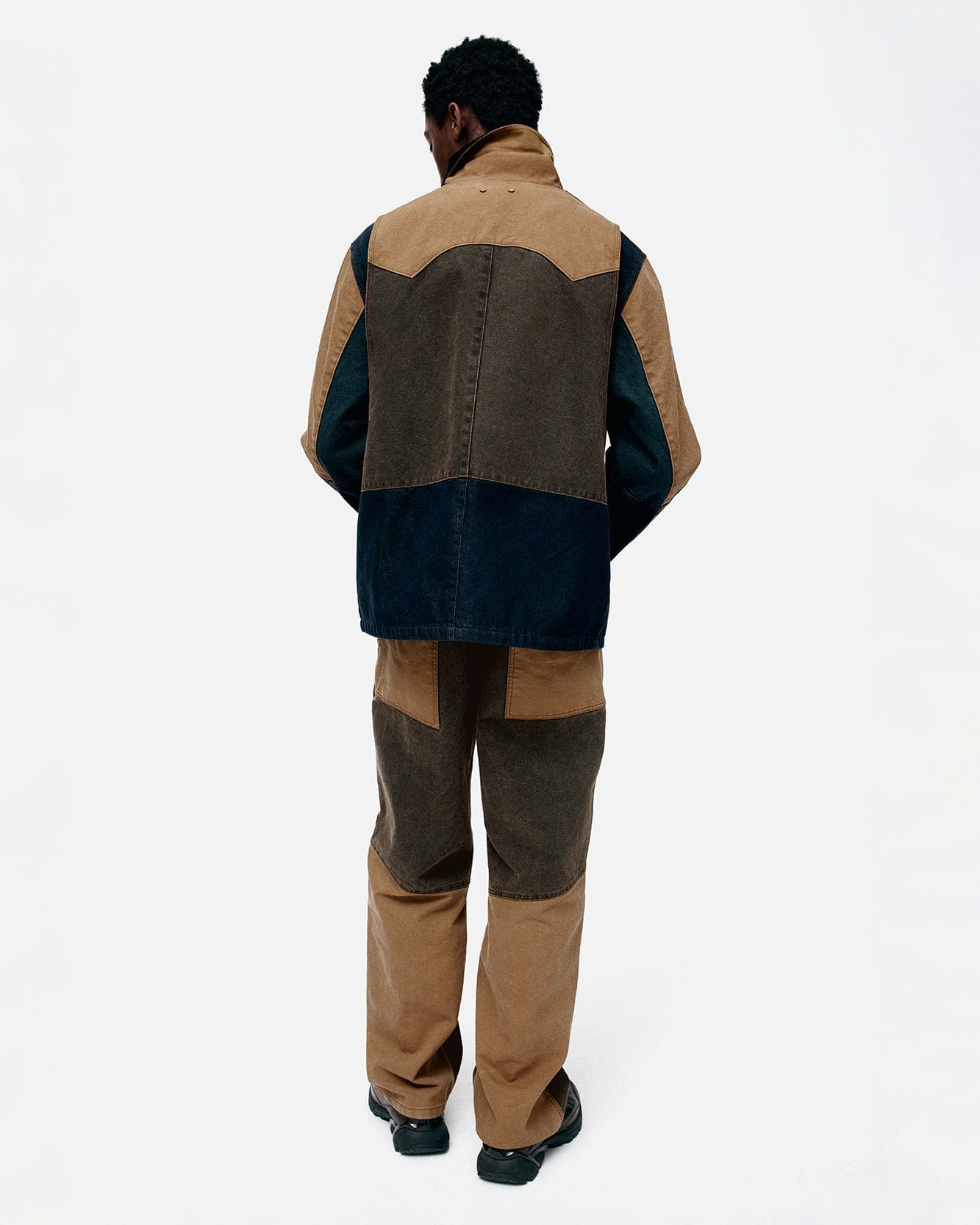 기타 PATCHWORK WASHED JACKET awa716m(MULTI)