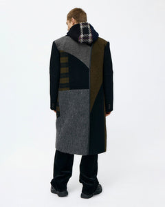기타 PATCHWORK WOOL COAT awa709m(MULTI)