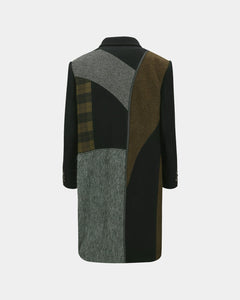 기타 PATCHWORK WOOL COAT awa709m(MULTI)