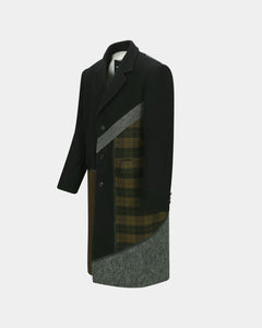 기타 PATCHWORK WOOL COAT awa709m(MULTI)
