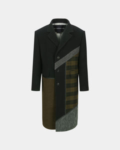 기타 PATCHWORK WOOL COAT awa709m(MULTI)