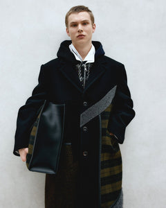 기타 PATCHWORK WOOL COAT awa709m(MULTI)