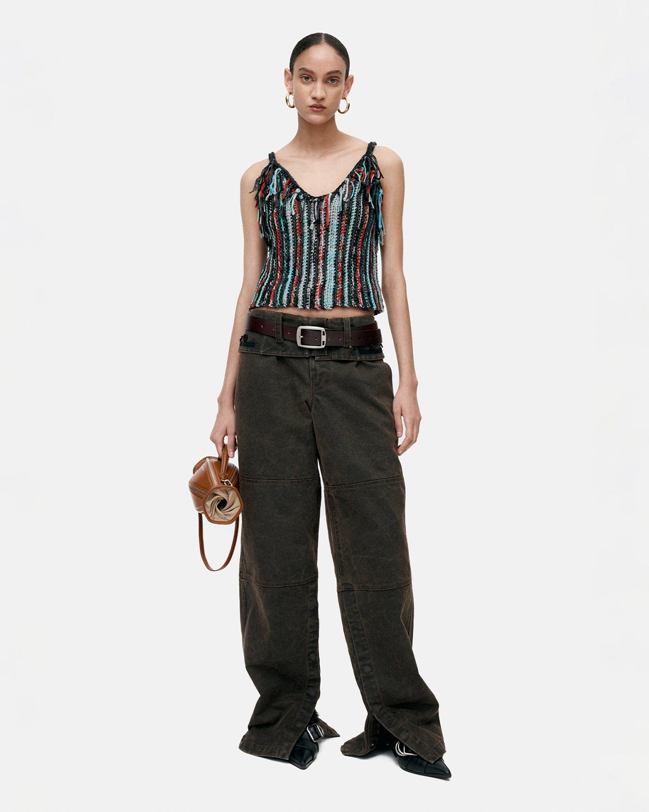 기타 PEYTONA FRINGED HAND KNITTED TOP atb1360w(MULTI)