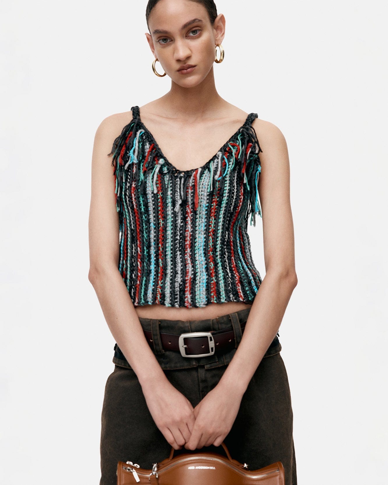 기타 PEYTONA FRINGED HAND KNITTED TOP atb1360w(MULTI)