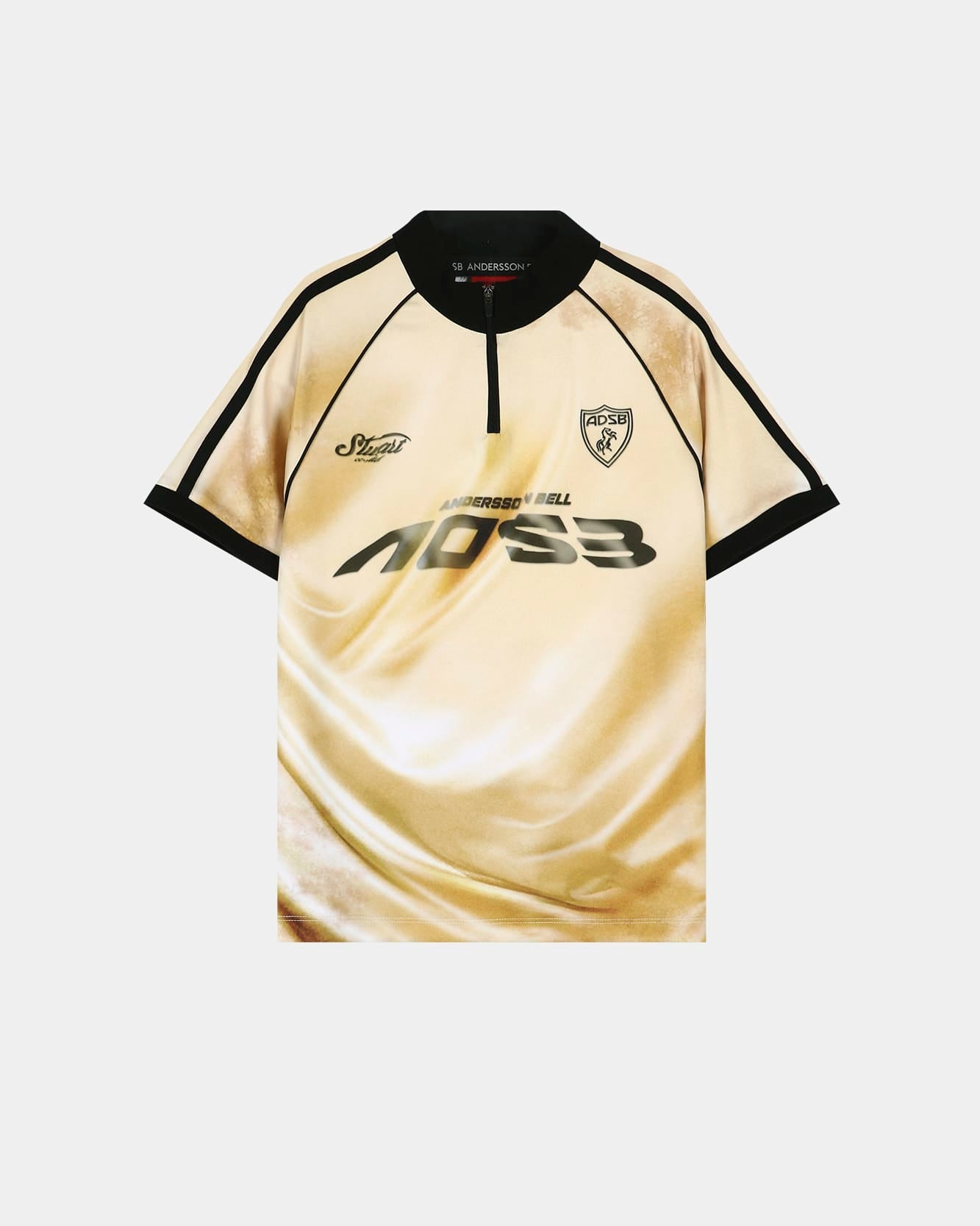 PRINTED FOOTBALL ZIP-UP TOP atb1489w(GOLD) – Andersson Bell