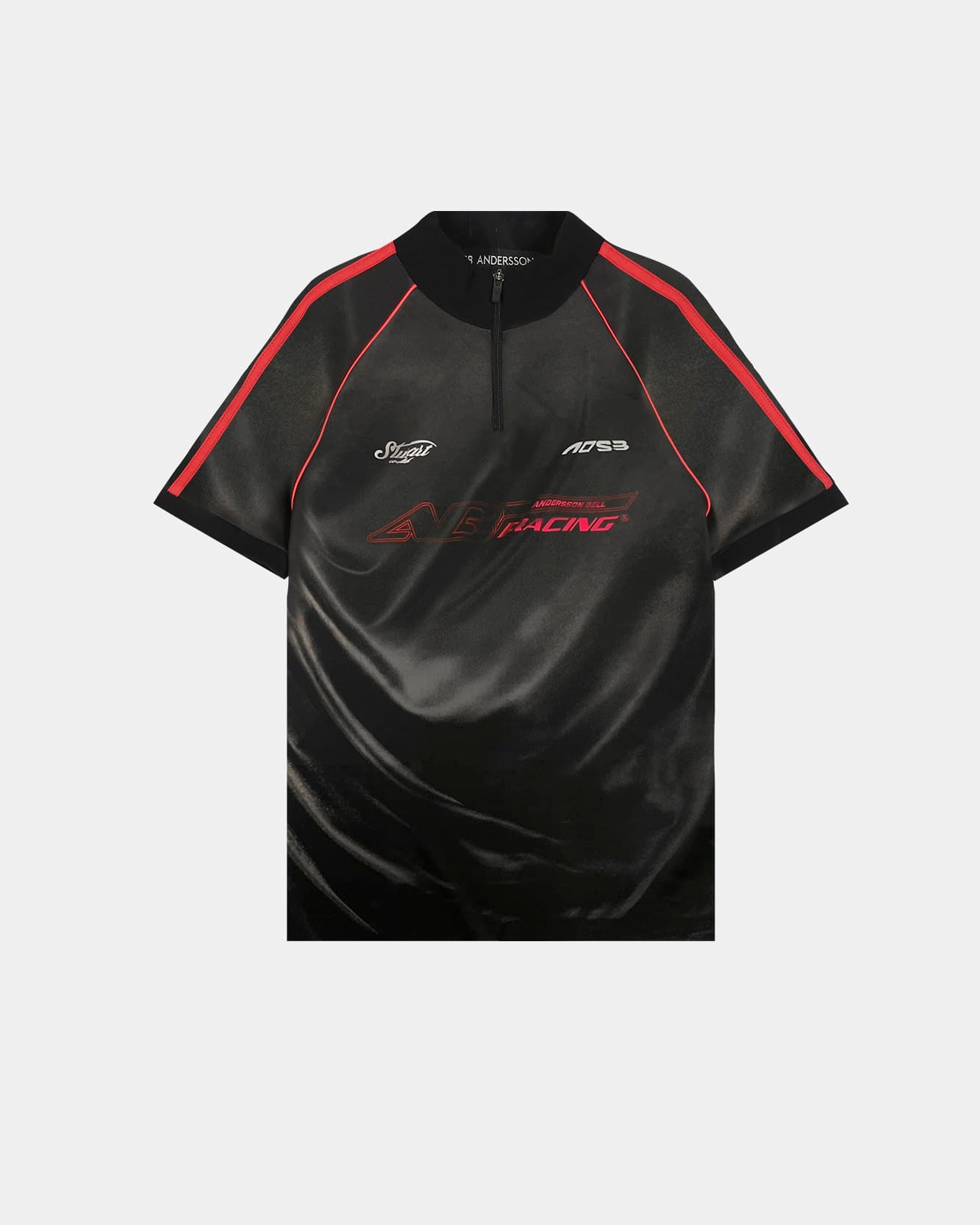 PRINTED RACING ZIP-UP TOP atb1490w(BLACK) – Andersson Bell