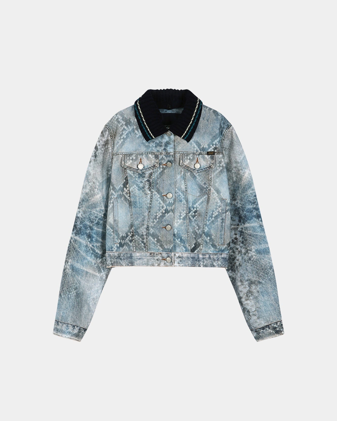 PYTHON FADE DENIM PRINTED JACKET awa750w(BLUE) – Andersson Bell