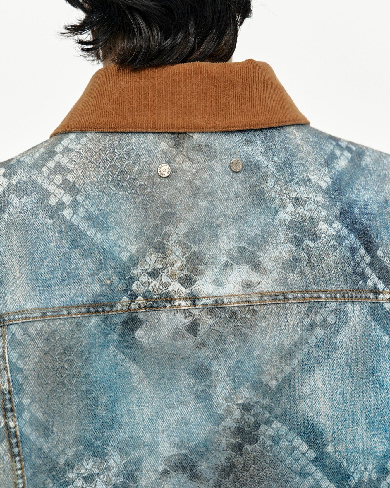 PYTHON FADE DENIM PRINTED JACKET awa750w(BLUE) – Andersson Bell