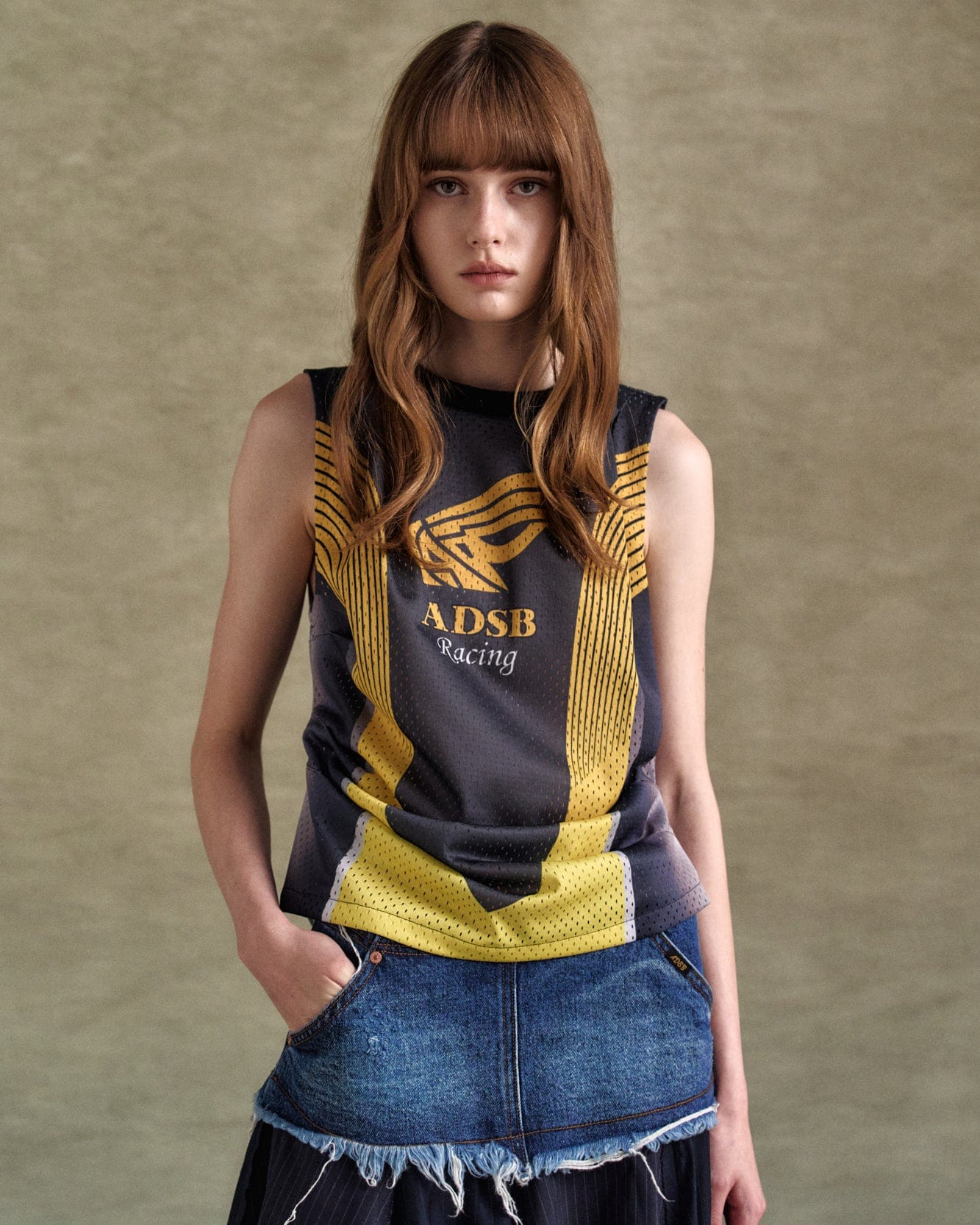 【ANDERSSON BELL】RACING REWORKED SLEEVELESS Buy Andersson Bell Racing Reworked Sleeveless in Black