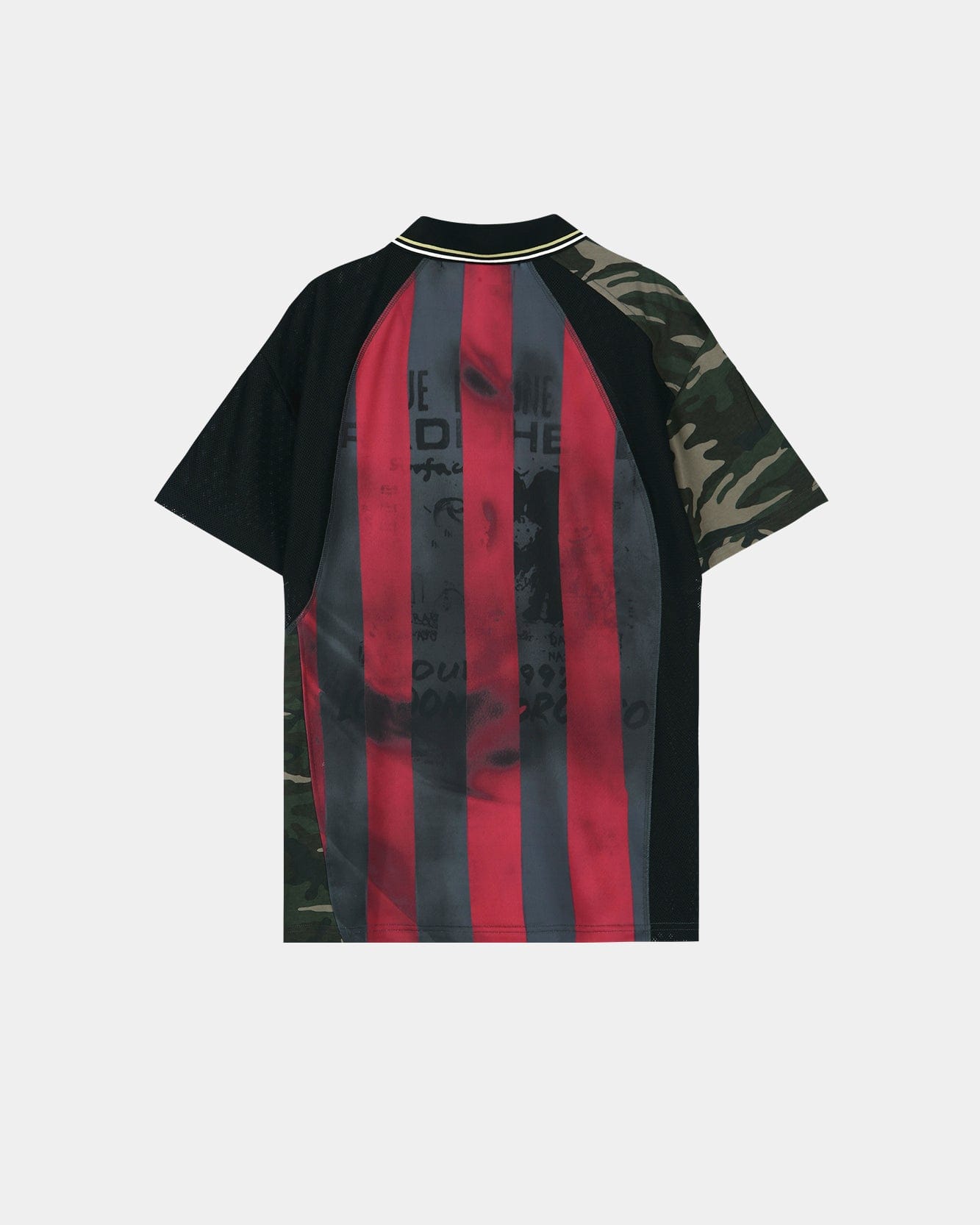 REWORKED FOOTBALL T-SHIRT atb1584m(BLACK/RED) – Andersson Bell