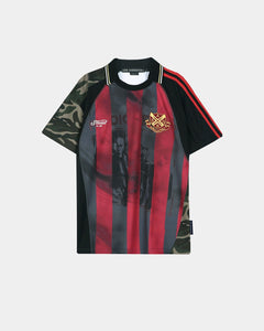 REWORKED FOOTBALL T-SHIRT atb1584m(BLACK/RED) – Andersson Bell