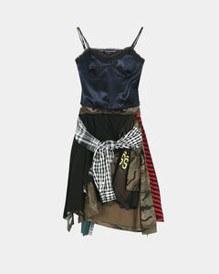 vintage jersey dress REWORKED VINTAGE JERSEY CAMISOLE DRESS atb1570w(NAVY) – Andersson Bell