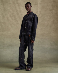 기타 RODEO MOTORCYCLE DENIM JACKET awa675m(BLACK)