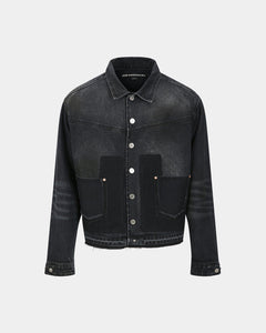 기타 RODEO MOTORCYCLE DENIM JACKET awa675m(BLACK)