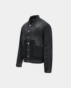 기타 RODEO MOTORCYCLE DENIM JACKET awa675m(BLACK)