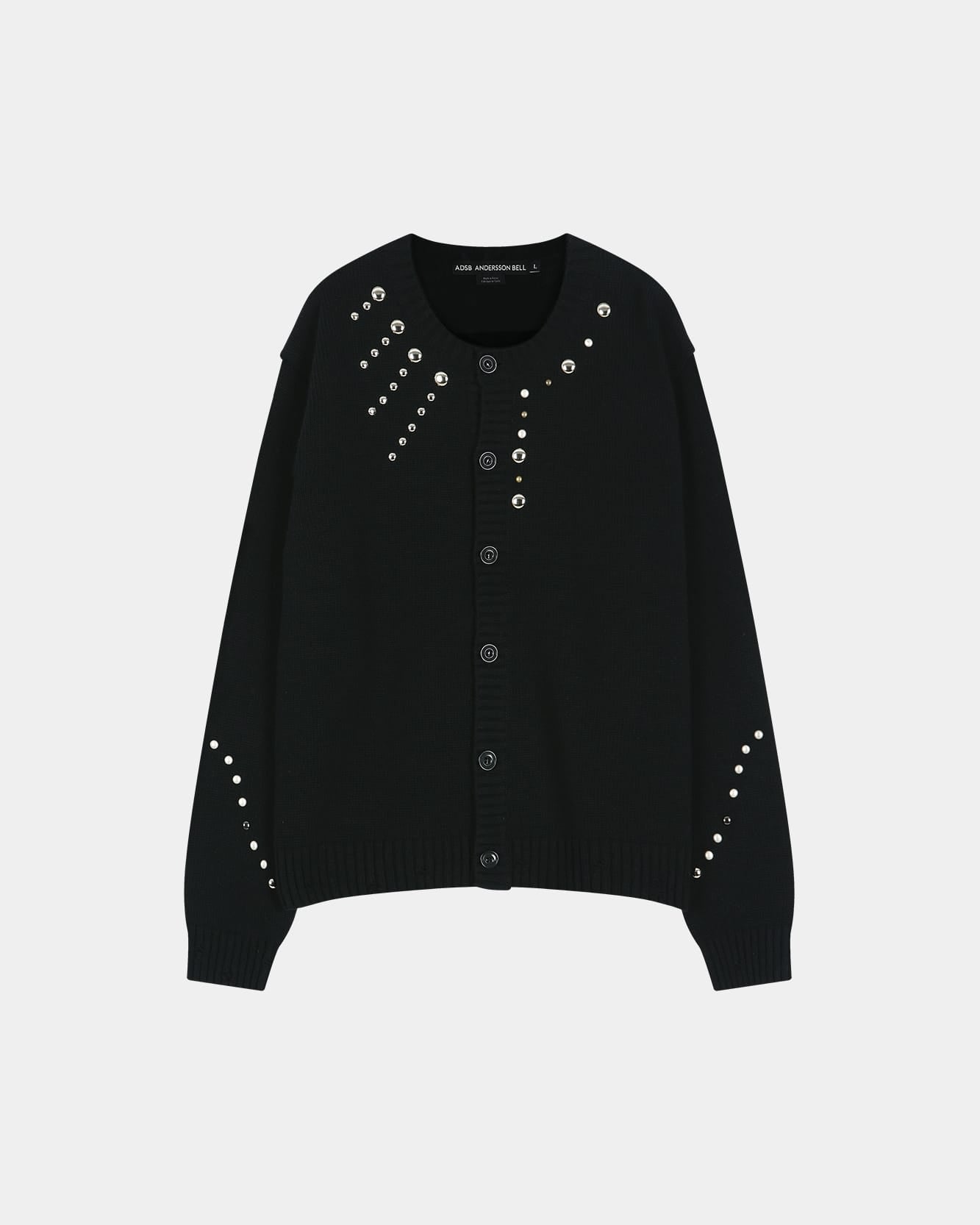 ADSB Andersson Bell Macaron カーディガン ブラック Andersson Bell UNI NEW F/CLR CARDIGAN(L ECRU): トップス｜URBAN