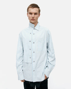 기타 STRIPE LAYERED SHIRT atb1369m(BLUE)
